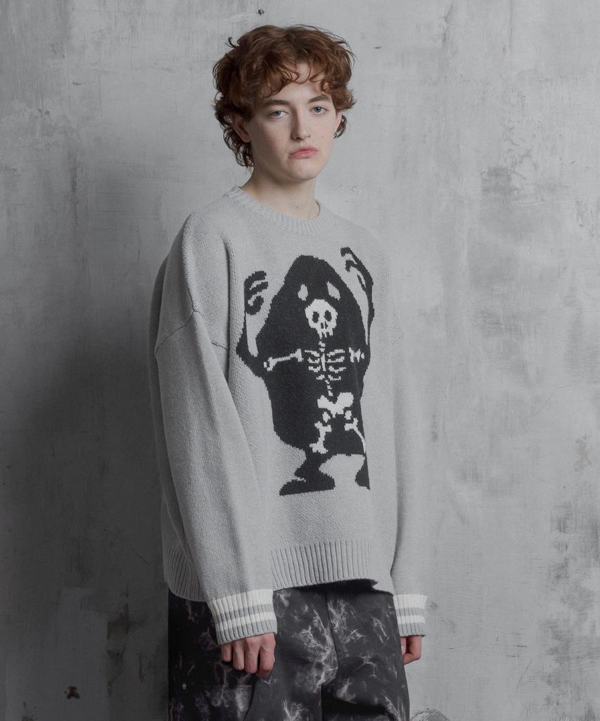 SHVTO Skeleton Knitwear Fog
