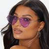Versatile Frameless Heart-Shaped Sunglasses for Women