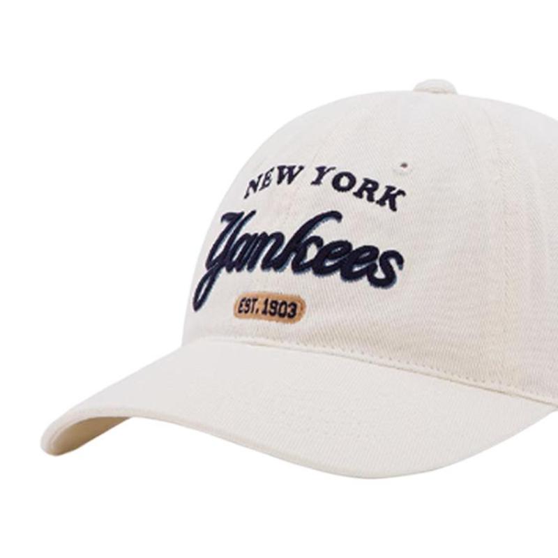 MLB Original Design Cotton Baseball Caps Unisex White Fashion 3ACPD035N-50CRS