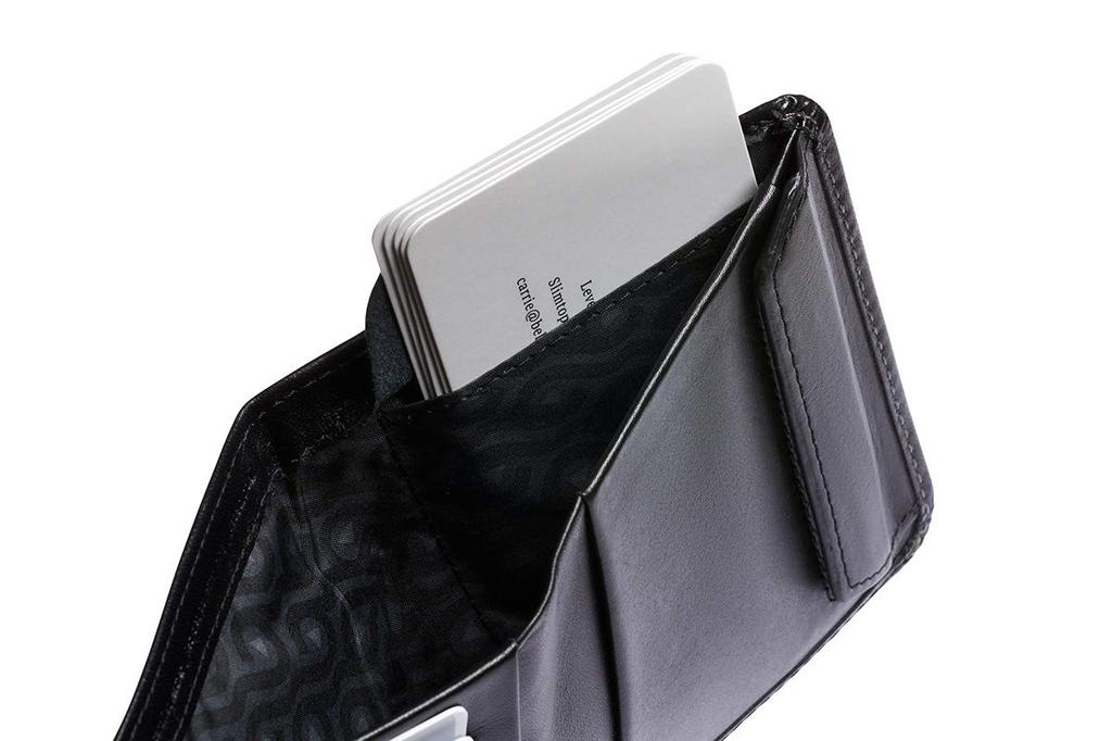 Bellroy Coin Wallet (Holds Approximately 8 Cards and Unfolded Bills, Magnetic Coin Pocket) (Black - RFID)