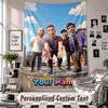 Custom Tapestry Wall Hanging, Coldplay Personalized Name Text Home Wall Decor