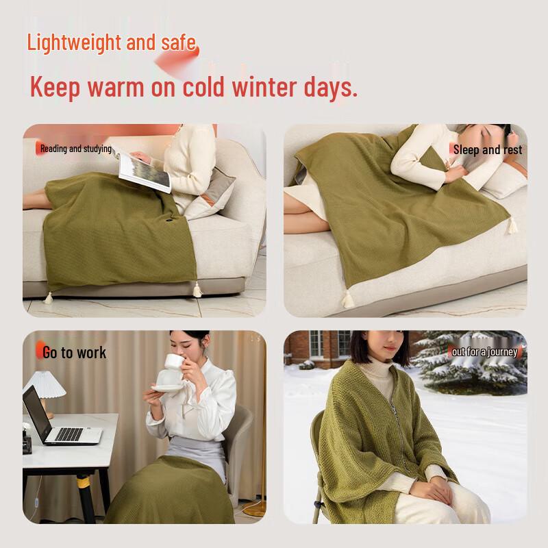 Peak Electric Heated Shawl Blanket