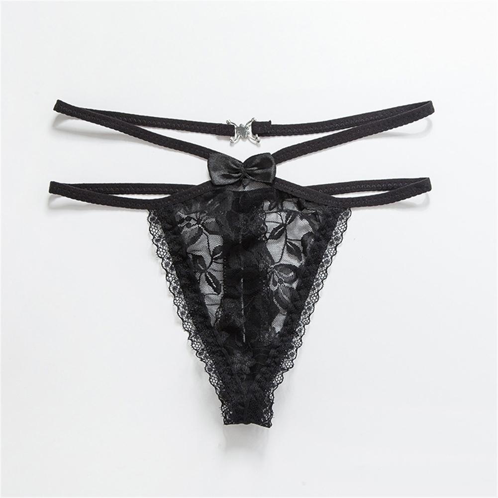 Sexy Low Rise Sheer Women\'s T-back Thong Underwear Women