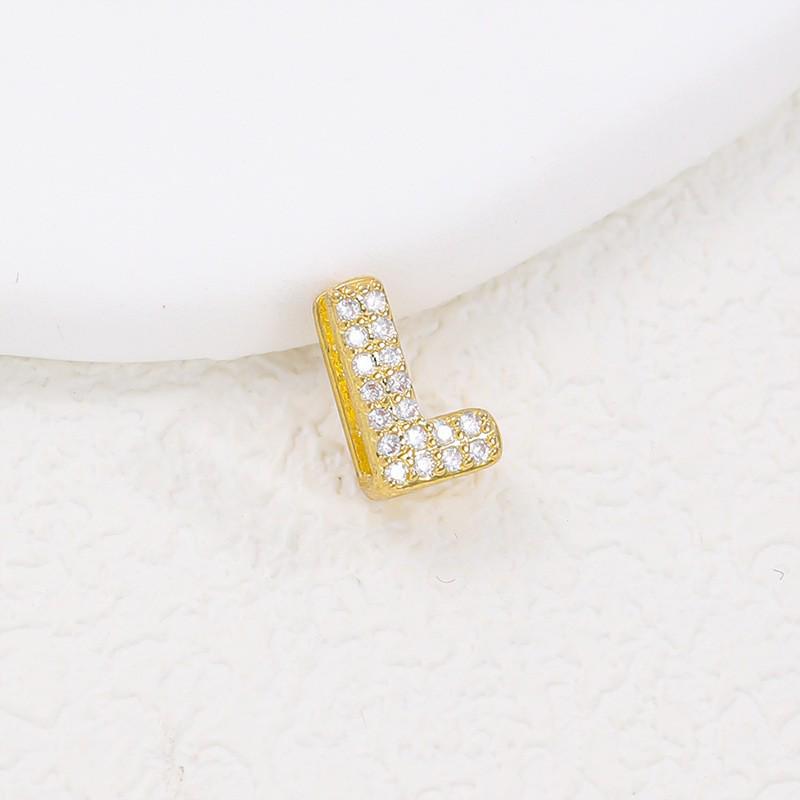 Hot-Selling 26-Letter Zirconia Pendant Necklace with Diamond Cute Design