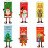 Christmas Decoration Hanging Flag: Santa Claus & Snowman Wall Ornament