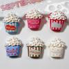 Food Play Popcorn Bucket Resin Patch Phone Case DIY Children's Hair Accessories