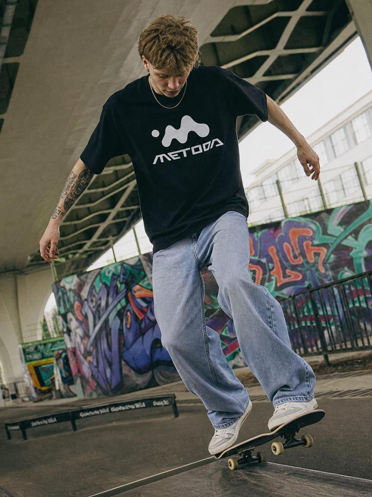 Method Sport Player Black Oversized Short Sleeve T-Shirt XL