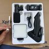 AY49 Mini Pocket Fill Light & Selfie Stand with LED Flash and Microphone Set