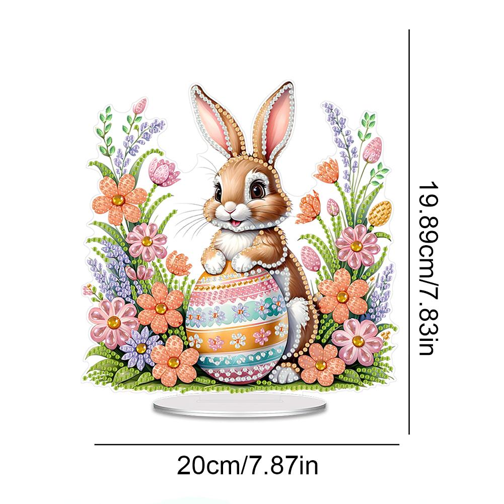 Acrylic Rose Elf Girl Table Top Diamond Painting Ornament Kits Desktop Diamond Art Kits 5D DIY Diamond Art Tabletop Decorations