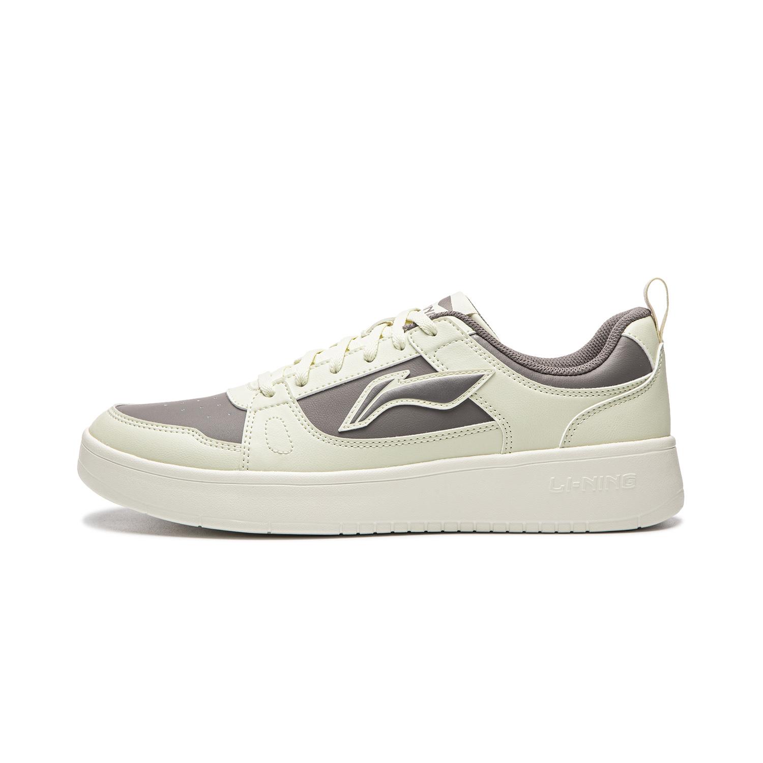 Li Ning Sky Skateboard Shoes Men s Low Top Beige AGCW491-5 39.5