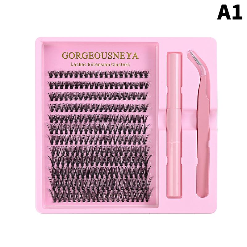 Lightweight Cluster Lash Kit 30D 40D 50D 60D Natural Eyelash Extensions Segmented Volumizing Lashes for Daily Wear Home Use