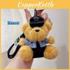 Police Traffic Firefighters Police Teddy Bears Plush Keychains Decorative Dolls