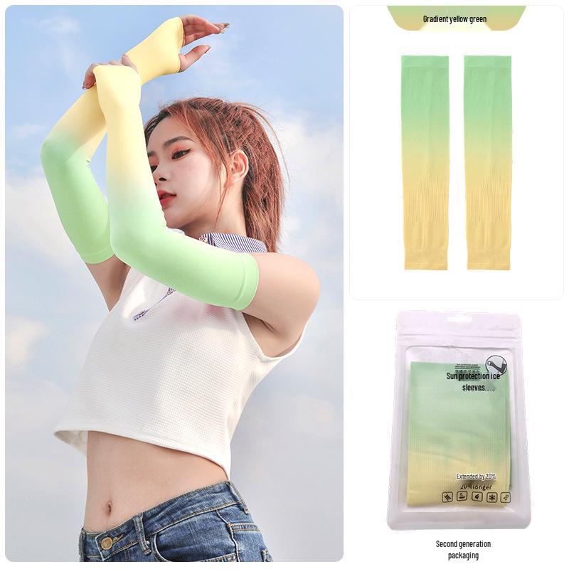 Ice Silk Sun Protection Sleeves for Men & Women - Outdoor Sports & Cycling Arm Protectors