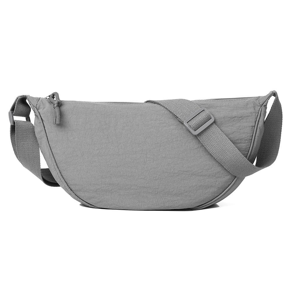 New simple casual lightweight shoulder bag large capacity Korean version messenger bag trendy commuter versatile dumpling bag