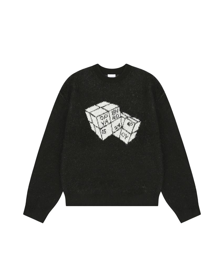 OHY Hairy Dual Cube Knit – Black