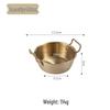 Gold Stainless Steel Snack Basket for French Fries, Fruit, and Fried Foods