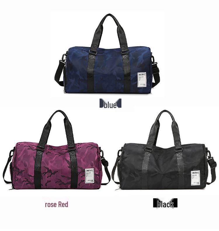 Large Capacity Travel Bag with Shoe Compartment, Wet/Dry Separation, for Sports, Swimming, and Fitness