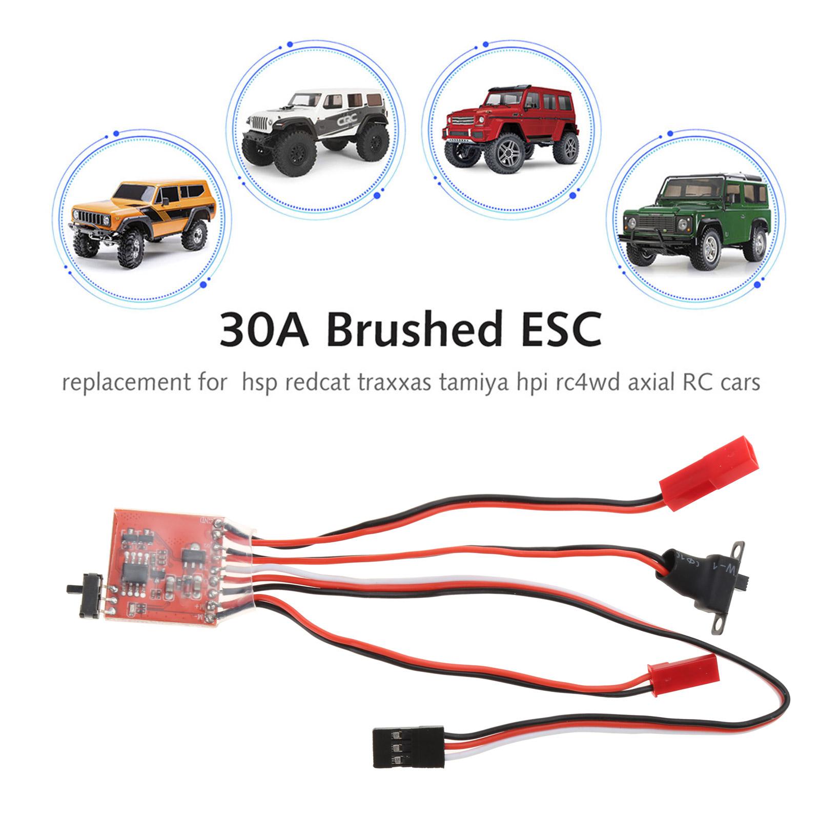 

20A Матовий електричний контролер швидкості з гальмом 3.0V-9.4V ESC для SCX24 для DIY 1/24 RC Car Aircraft Tanks