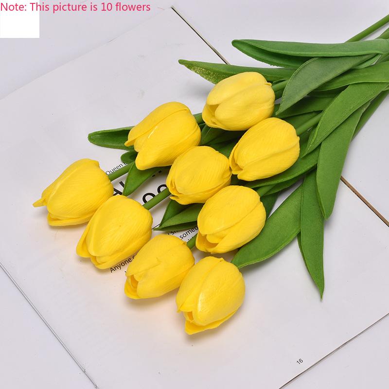 1 ks Umělé tulipány Květiny Domácí Zahradní Dekorace Květinová Kytice s Reálným Dotekem Narozeninová Oslava Svatba Dekorace Umělá Květina