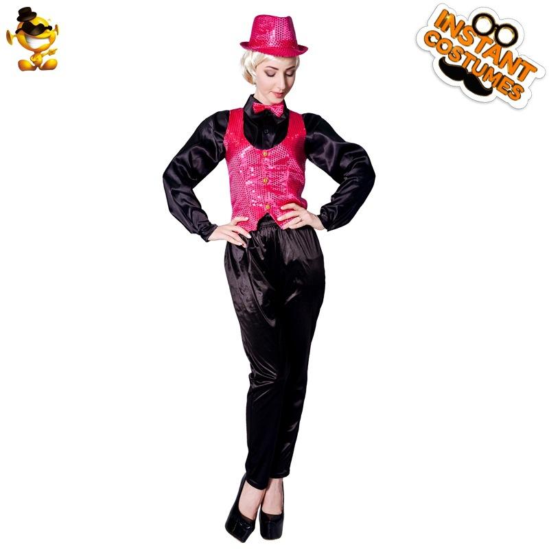 

Adult Women s Sequined Multicolor Vest Night Show Costume Halloween Masquerade Cosplay Costume M
