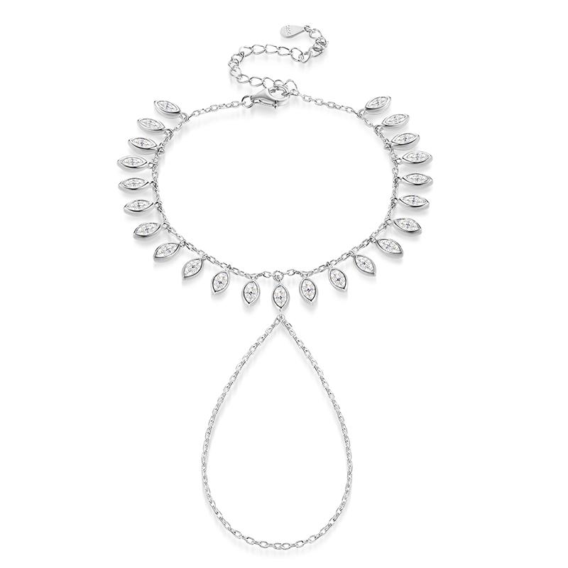 Smyoue 2.5*5mm Marquise Cut Bubbles Moissanite Bracelets for Women Valentine s Day Gifts Female Chain 100% 925 Silver For 14 to 18cm size