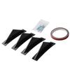 NEW 4pcs Universal Carbon Fiber Car Modified Rear Bumper Diffuser Spoiler Black Red ABS Rear Bumper Lip Diffuser Anti-collision