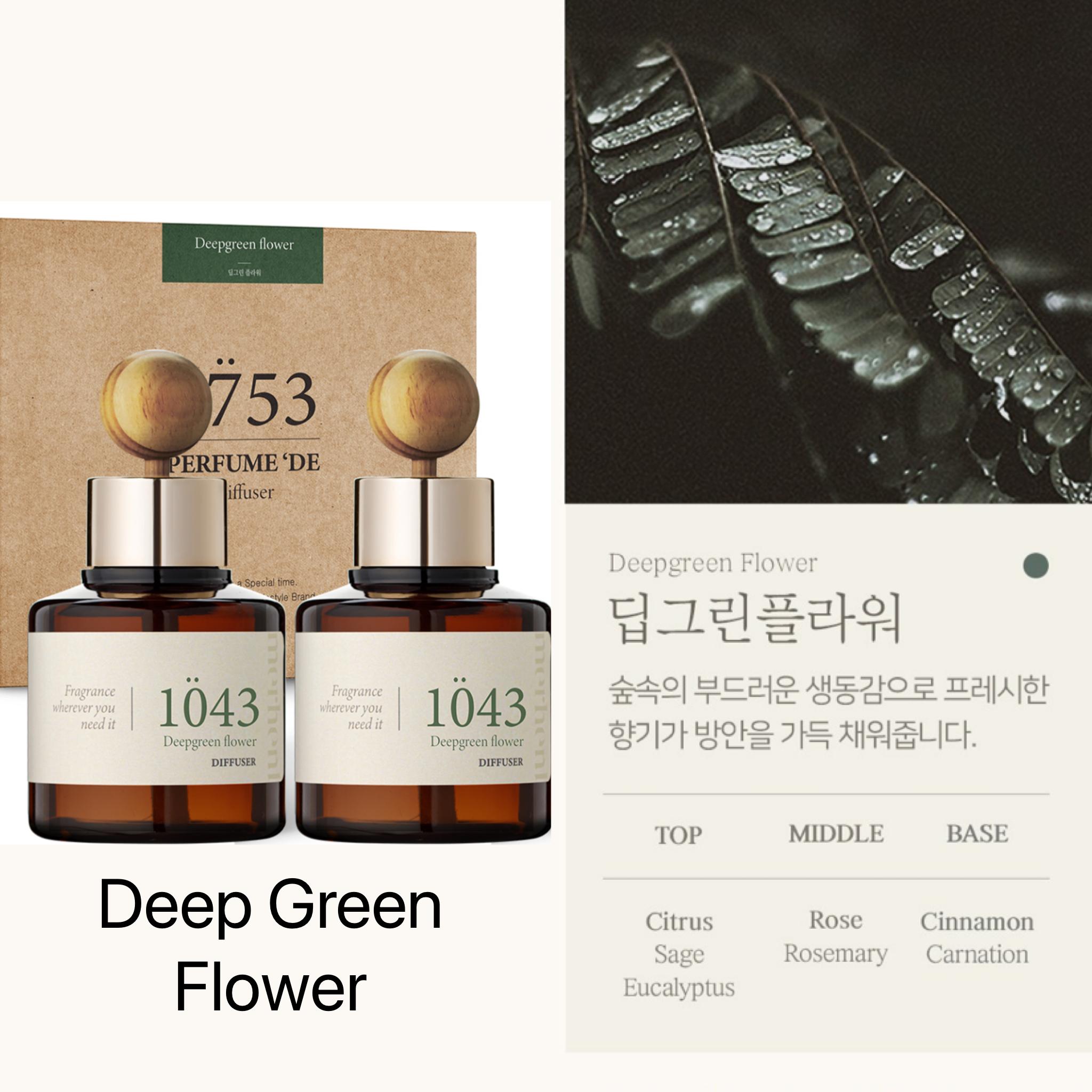 

MERHENT Korean CAR Aroma DIFFUSER 80ml x 2 / Gift Edition Deep Green Flower 80mlx2