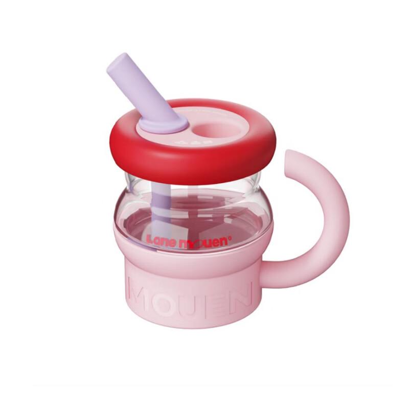 Lan Meng Cute Cat High Borosilicate Glass Straw Cup