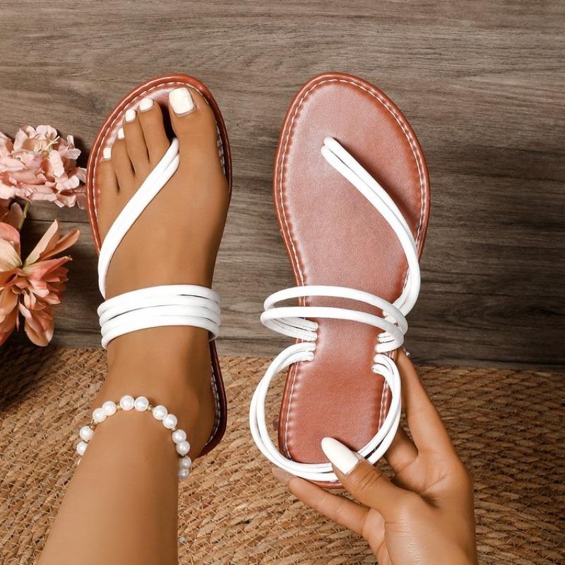 Women's 2026 New Multi-Strap Wrap Toe-Post Sandals Fresh Casual Summer Beach Vacation Shoes