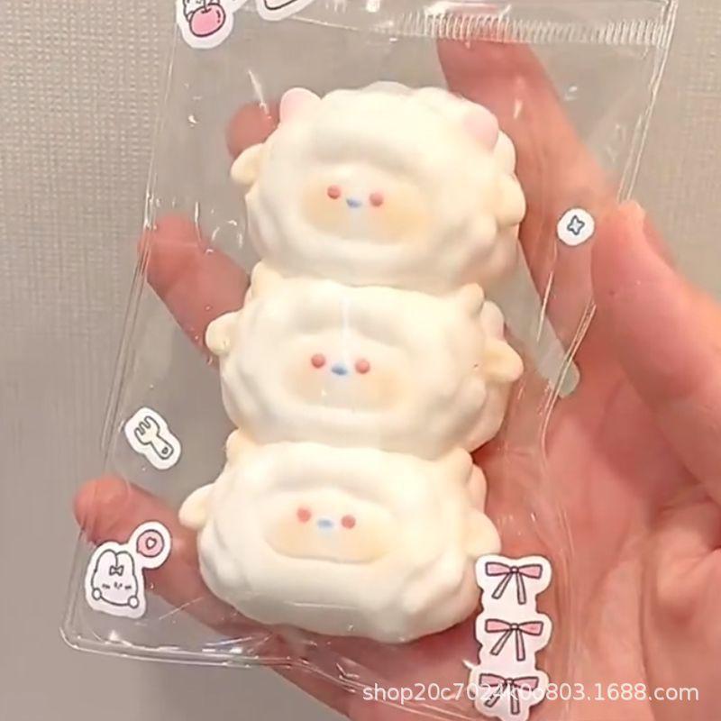 One Egg Yolk Rice Ball Squishy Toy—Perfect for Girls Who Love Squishing, a Great Way To Let Off Steam and Relieve Stress—Gift Toy