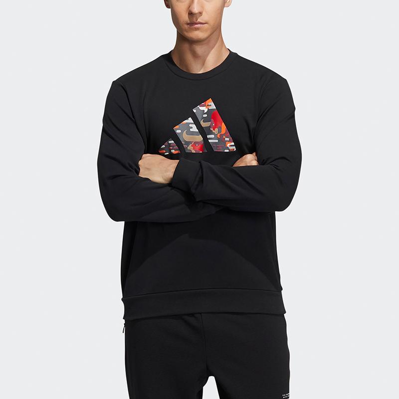 Adidas CNY Series GFX SWT Sweatshirt Men Tops Black GP1837
