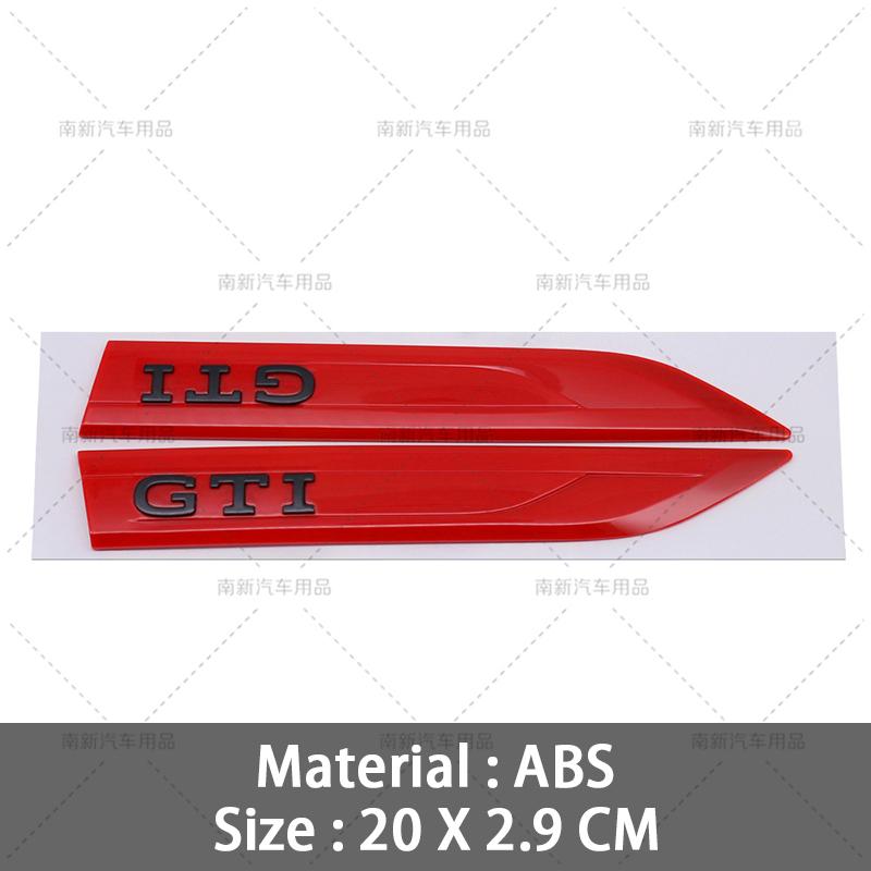2026 Hot For Volkswagen VW 3D ABS  GTI GTD Emblem Badge Car Door Fender Stickers For  Volkswagen VW Golf 4 5 6 7 8 MK3 MK4 MK5 M