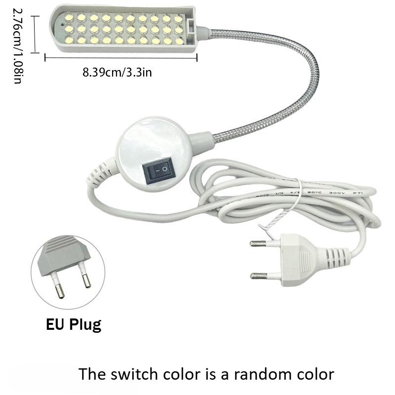 10/30LEDs Sewing Machine Light LED Portable Work Light,Flexible Gooseneck Lampe with Magnetic Base for Workbench Lathe