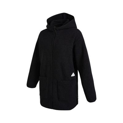 Nowa bluza Fz z nadrukowanym logo i zamkiem błyskawicznym Odzież wierzchnia damska Czarna HM2841