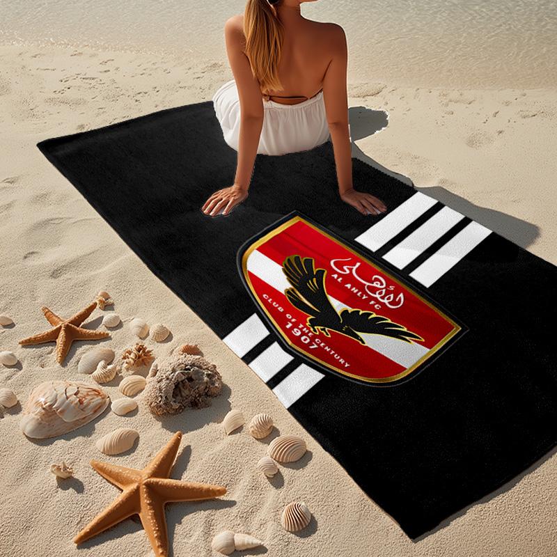 America Club's Crest With Rabbit Beach Towel, Quick-drying, Easy to Care for, Use for Both Fitness and Beach Vacations,Sports Essential Fan Gift