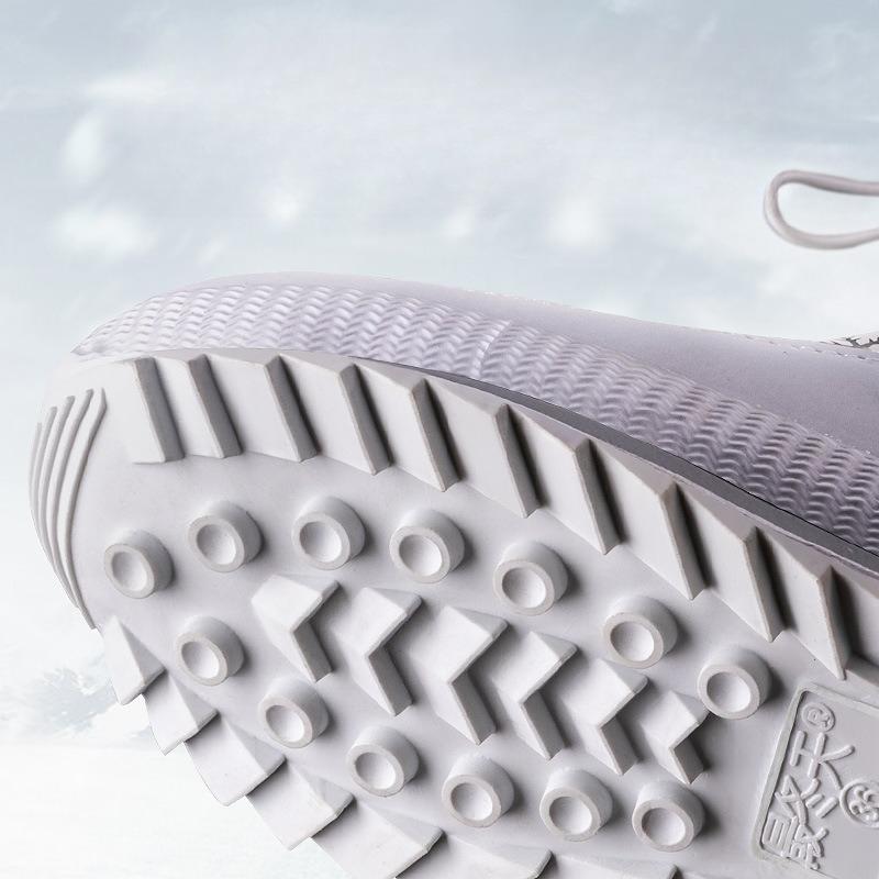 Northeast Women's Anti Slip Snow Boots Thick and Warm Winter Casual Waterproof Women's Shoes Mid Tube Large Cotton Shoes