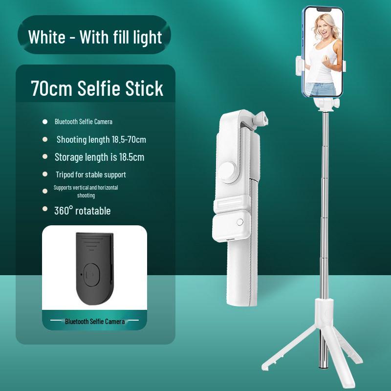 2023 Portable Anti-Shake Selfie Stick Tripod with Bluetooth Remote for Mobile Phones