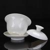 Mutton Fat Jade Dehua White Porcelain Gongfu Tea Set