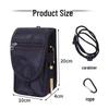 Bolsa de Cintura Masculina para Celular de 6,3" com Tampa Flip - Bolsa de Cinto Casual para Meia-Idade e Idosos