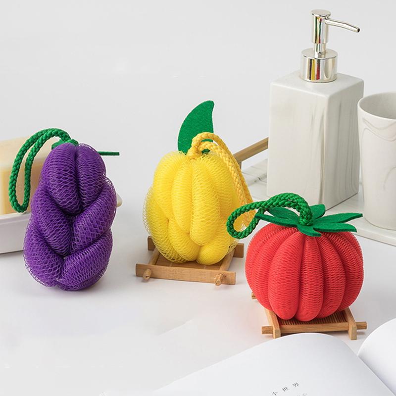 Dopamine Bath Fruit And Vegetable Bath Ball Does Not Scatter Flowers Bath Ball Bath Flower Ball Soft Bubble Bath Artifact