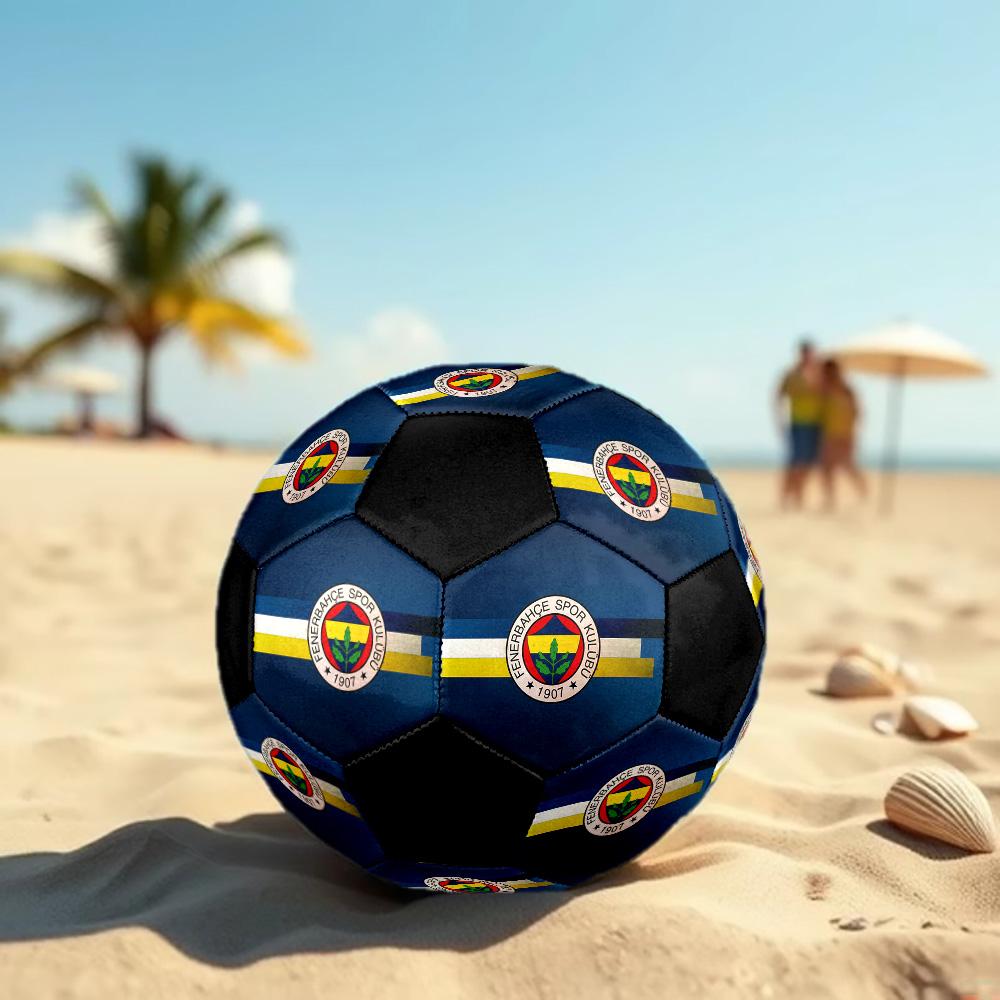Fenerbahçe S.K Pallone da Calcio Colorato Per Tutte le Età Cucito a Macchina PVC Pronto per la Competizione Resistente Alto Rimbalzo.TAGLIA5