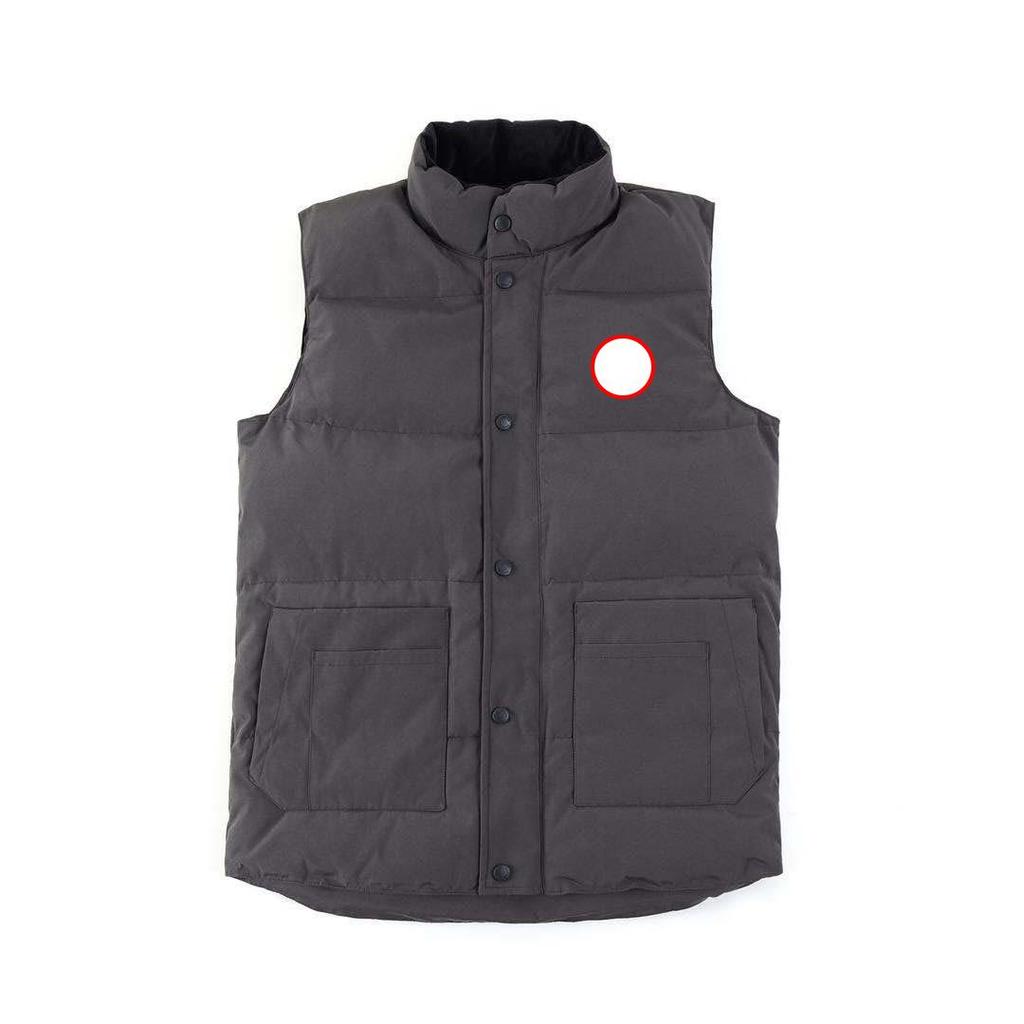 Unisex ärmellose Stehkragen Daunenweste Jacke - Weiße Entendaune Paarstil