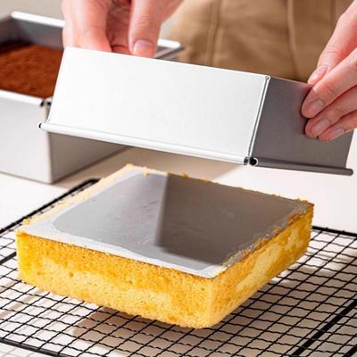4/5/6/8/10 Inch Tiramisu Muffin Pan Aluminiumlegering Vierkante Taartvorm Bakvorm Cheesecake Pan Voor Verjaardagstaart Taart Brood
