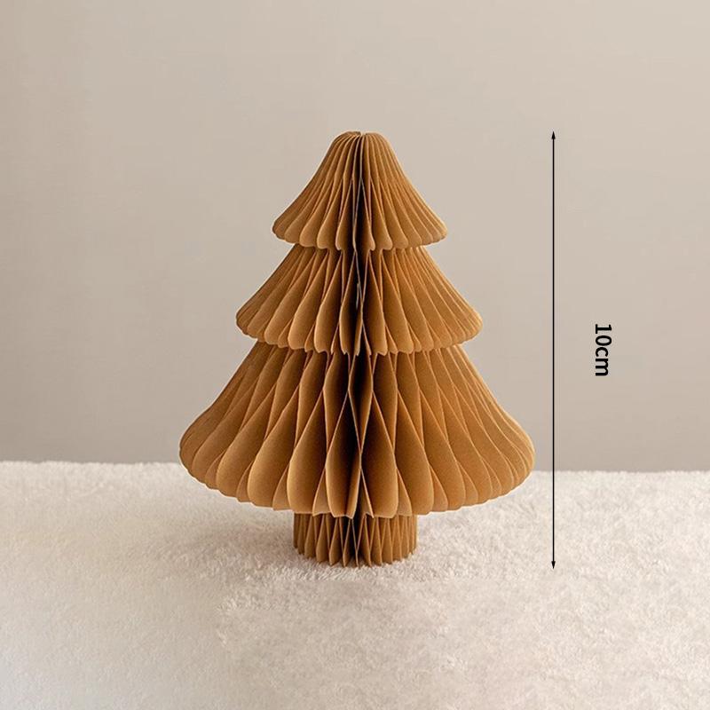 2026 Christmas Tree Honeycomb Ball 3D Folding Christmas Tree Ornament Desktop Decoration  for Xmas Navidad Happy New Year Decor