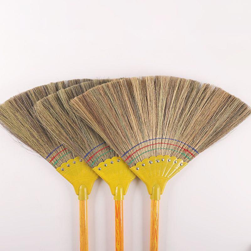 Eco-Friendly Hand-Woven Mango Broom For Hard Floors For Home Office Restaurant Lobby And Outdoor Cleaning