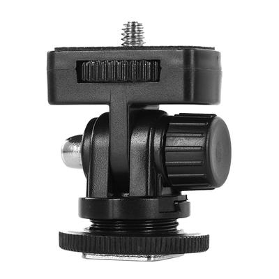 1/4" Inch Screw Hot Shoe Mount Adapter 180 Degree Adjustable Angle Pole for DSLR Camera Canon Nikon Flash LED Light Monitor