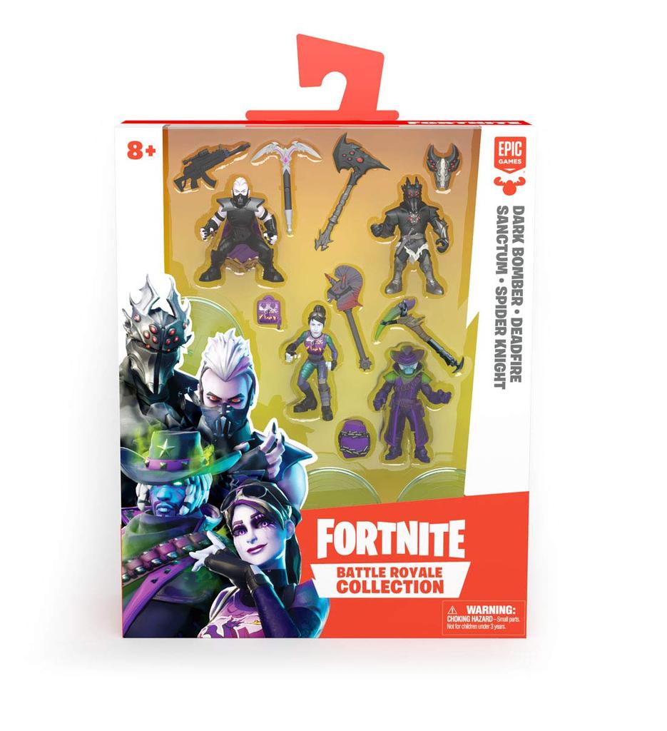 Sada minifigurek Fortnite Collection 4 003 Dark Bomber Deadfire Sanctum Spider Knight