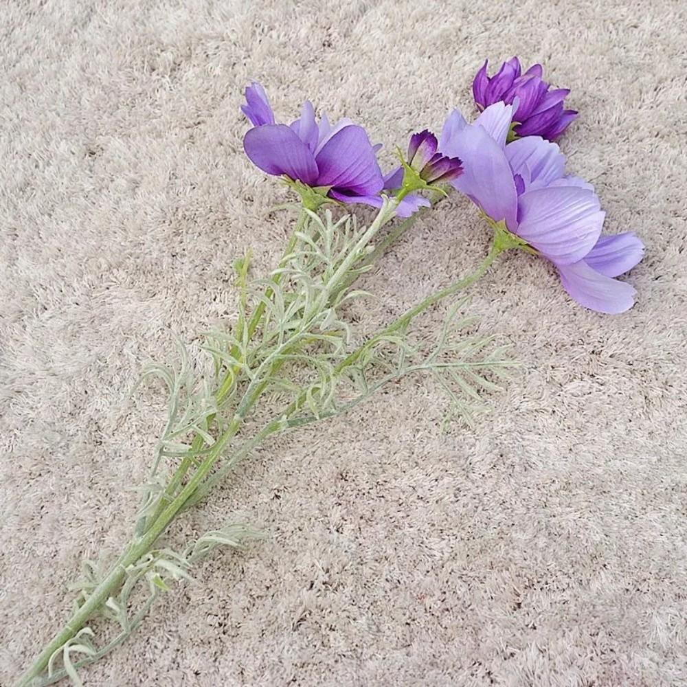 77CM Length Artificial Cosmos Flower Branch Elegant Design Fake Flowers  Photography Background