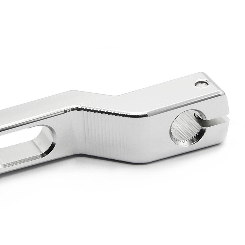 HANSWD for Harley Motorcycle Rearsets CNC Shifter Lever Pedal (Silver)