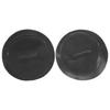 2pcs Inflatable Boat Kayak D  Pad Patch PVC Marine Stainless Steel Fixed Buckle(Black )